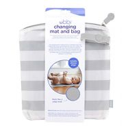 [아마존베스트]Ubbi On The Go Travel Diaper Gray and White Changing Mat Bag Baby Gift