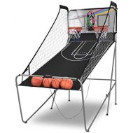 Giantex Foldable Indoor Basketball Arcade Game Sport Double Triple Electronic Hoops Shot 2 Player 3 Player W 4,6 Balls