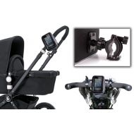 DURAGADGET Durable Splash Resistant Stroller Mount With Cover For GPS, Phone Or Childrens Toy - Mounts Onto Your Buggy!