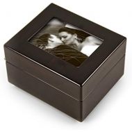 MusicBoxAttic Sleek And Modern 4.5 X 3.5 Photo Frame Musical Jewelry Box - Over 400 Song Choices - Stand 8y Me