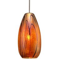 WAC Lighting MP-LED954-IRBN Willow LED Pendant Fixture with Brushed Nickel Canopy, One Size, Iridescent
