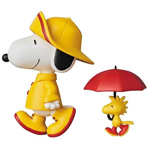 메디콤 Medicom Peanuts: Raincoat Snoopy with Woodstock Ultra Detail Figure