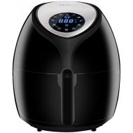 SUPER DEAL 5.8 Quarts Extra Large Hot Air Fryer 1800W XL with Recipes & CookBook, Digital LED Touch Display Featuring 7 Cooking Presets Menu, Timer and Temperature Control, 5.5 L C