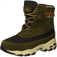 Skechers Womens DLites-Mid Hiker Lace Up Boot W Plaid Collar Snow