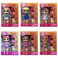 Doll Girls HOT Seller Boxy Girls Mini Set of 6 (Tasha, Trinity, Ellie, BEE, Coco & LINA) 3 Boxes to UNbox Each Boxy Girls Bonus Bling Clip-on Scented Lipgloss