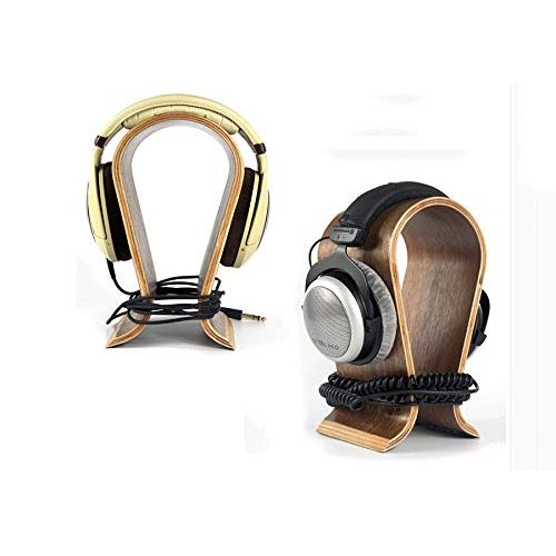  FidgetGear Solid Wooden Headphone Headset Earphone Stand Hanger Holder Bracket Display Rack