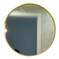Mirror - Bathroom, Wall-Mounted Round Vanity, Wall Wrought Iron Fitting (Color