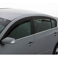 Auto Ventshade 894037 Low Profile Dark Smoke Ventvisor Side Window Deflector, 4-Piece Set for 2005-2018 Nissan Frontier Crew Cab
