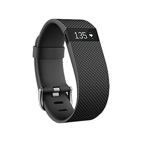  Fitbit Charge HR Wireless Activity Wristband (Blue, Large (6.2 - 7.6 in))