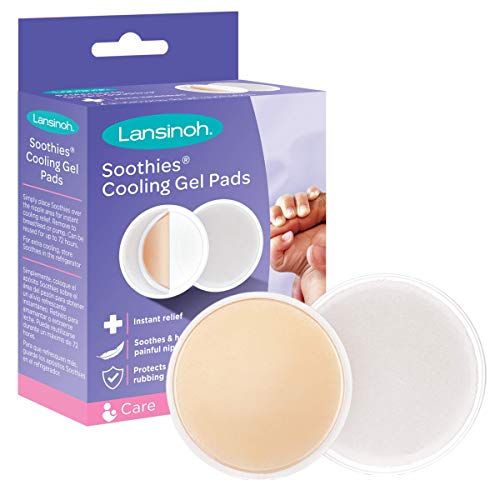 란시노 Lansinoh Soothies Breast Gel Pads for Breastfeeding and Nipple Relief, 2 Pads