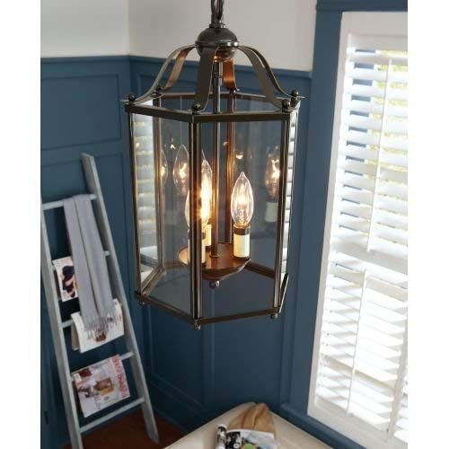  Sea Gull Lighting 5233-782 6-Light Hall and Foyer Fixture, Clear Glass Panels and Heirloom Bronze