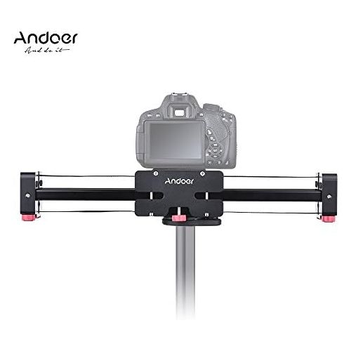  Andoer Camera Slider Track Dolly Slider Rail Retractable Stabilizer Aluminum Alloy Constructed for Canon Nikon Sony DSLR Camcorder FT-40 31.5 80cm