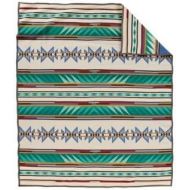 Pendleton Turquoise Ridge Wool Blanket - Queen
