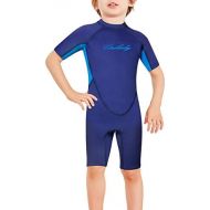 CtriLady Kids Youth Neoprene Wetsuit Keep Warm Swimsuit for Swimming Surfing Snorkeling Diving Water Sports
