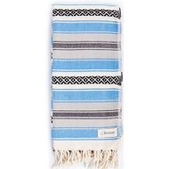 Visit the Bersuse Store Bersuse 100% Cotton - San Jose Turkish Towel - Peshtemal Bath Beach Towel - Mexican Blanket - Oeko-TEX - 35 x 71 Inches, Blue (Set of 6)
