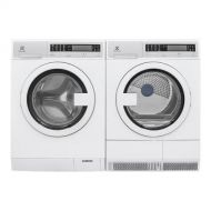 Electrolux Products Electrolux White Compact Front Load Laundry Pair with EFLS210TIW 24 Washer and EFDE210TIW 24 Electric Dryer