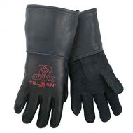 Tillman 875 Onyx All Black Premium Top Grain Elkskin Welding Gloves, X