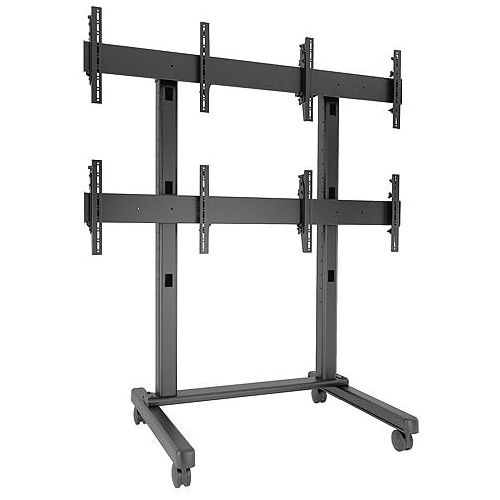  Chief Fusion Micro-Adjustable Freestanding 4 Screen Video Wall Cart