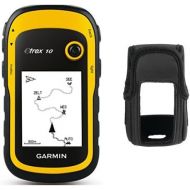 Garmin eTrex 10 GPS Handgerat - 2,2 Touchdisplay, Batterielaufzeit bis 25 Std., grosser interner Speicher + Zubehoer Etrex 10/20/30 Tragetasche mit Sichtfenster, 010-11734-00