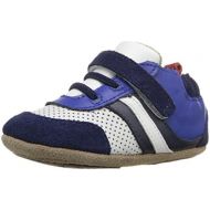 Robeez Boys Low Top Sneaker-Mini Shoez Crib Shoe Grey/Yellow 6-9 Months