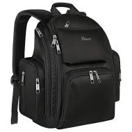 [아마존 핫딜] [아마존핫딜]Mancro Backpack Diaper Bag, Waterproof Baby Travel Bag for Dad and Men, Large Multi-Function, Many Pockets, Lightweight, Stylish Diaper Backpack, Black