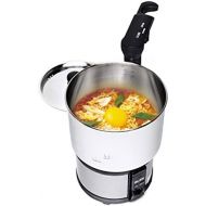 Bles BLES MC450, Portable Outdoor Camping Electric Cooker Hot Pot Teapot Stai, Electric Travel Cooker, Electric Hot Pot, 110V 220V Dual Voltage, 7.2 x 6.4 x 5.1