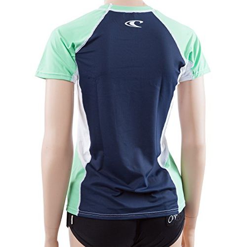  ONeill Womens Colorblock Rash Tee: UV Protection Sun & Swim Shirt Rashguard