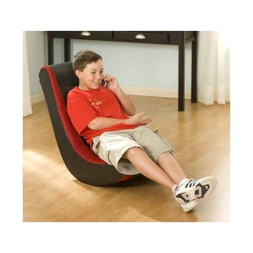  Gaming Chairs For Kids Or For Adults-Black Red Faux Leather Vinyl Polyurethane Foam Filling Perfect for Relaxing, Watching Movies, Listening to Music, Playing Games