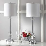 Safavieh Lighting Collection Marla Crystal Candlestick 31-inch Table Lamp (Set of 2)