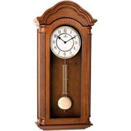 Verona Clocks Best Pendulum Wall Clock, Silent Decorative Wood Clock Swinging Pendulum, Battery Operated, Large Carved Wooden Design Living Room, Kitchen, Office & Home Decor, 26 x