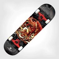 JIN Eintritts-Skateboard-Anfanger-jugendlich Erwachsene Jungen-Vierrad-Skateboard Heiliges Skateboard Chinas Vier (Farbe : B)
