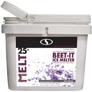 Snow Joe AZ-25-IB-BKT Melt-2-Go Natural Beet Juice Extract + CMA Enriched Ice Melter 25 lb Flip-Top Bucket with Scooper