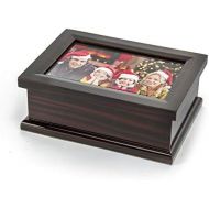 MusicBoxAttic Sophisticated Modern 4 X 6 Photo Frame Musical Jewelry Box - Over 400 Song Choices - Cant Help Falling In Love with You