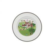Villeroy & boch design naif Villeroy & Boch 1023372664 Design Naif Bread & Butter Plate #3-Wedding Procession, 6.75 in, White/Colorful