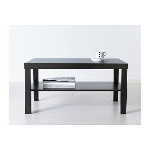 이케아 IKEA LACK coffee table, Standard, Black-brown