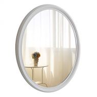 MMLI-Mirrors Bathroom Mirror Wall Mirror Oval Black Plastic Frame Makeup Vanity Decorative Large Dressing Living Room Bedroom Hallway (30 inch x24 inch)
