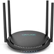 1200Mbps Smart WiFi Router, WAVLINK AC1200 Dual-Band Gigabit Ethernet Router 5Ghz + 2.4Ghz Gaming WiFi Router High Speed Wireless WiFi Box with Long Range for Gaming Xbox Playstati