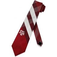 Eagles Wings Texas A&M Grid Neck Tie with NCAA College Sports Team Logo