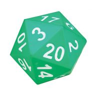 [아마존베스트]Learning Advantage Jumbo Polyhedra Die - 20 Sides - Large, Foam Dice for Games - Teach Numbers, Probability, Addition and Subtraction