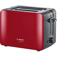 Besuchen Sie den Bosch Hausgerate-Store Bosch TAT6A114 ComfortLine Kompakt-Toaster, Auftaufunktion, automatische Brotzentrierung, Abschaltautomatik, 1090 W, rot