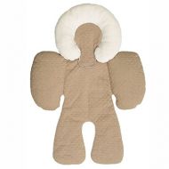 SoftWolf Two-Sided Infant Baby Stroller Car Seat Head and Neck Support Cushion (Khaki)