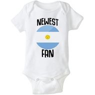 Nobrand nobrand Argentina Bodysuit Newest Fan Soccer Infant Baby Girls Boys Personalized Customized Name and Number