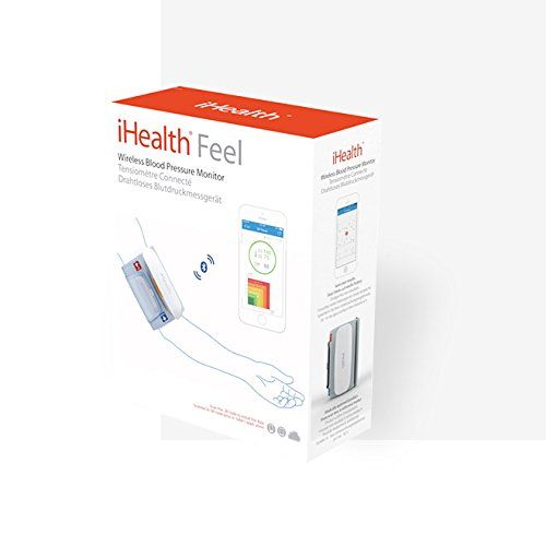 아이헬스 IHealth iHealth Feel Wireless Bluetooth Blood Pressure Monitor-MFi Certified,FSA-Eligible Upper Arm Blood Pressure Cuff, BP monitor for iOS & Android(Standard Cuff),Mobile Heart Monitor Bl