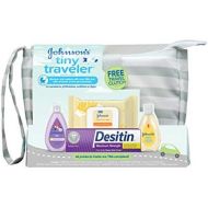 Johnson's Baby Johnsons Tiny Traveler Baby Gift Set, Baby Bath and Skin Care Essentials, TSA-Compliant, 5 Items