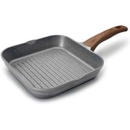 LACOR Aluminium Grill Inductionfahig Stilo28 cm, Grau, 28 cm