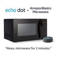 [아마존핫딜][아마존 핫딜] AmazonBasics Microwave bundle with Echo Dot (3rd Gen) - Charcoal