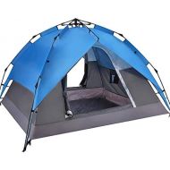 ZPBFQY FH Camping Wasserdichte Zelt, Urlaub Camping Automatische Zelt, Urlaub Muss 100% Wasserdicht Sein, Doppelschicht Fuer 3-4 Personen
