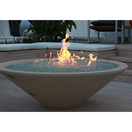  American Fireglass Round Stainless Steel Fire Pit Burner (SS-FR-12-LP), Propane, 12-Inch