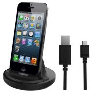 RND Apple Certified Lightning to USB dock for the iPhone (6  6 Plus  6S 6S Plus 5  5S  5C) or iPod Touch Data Sync and Charge 8-Pin Dock. Compatible with some phone cases. (W