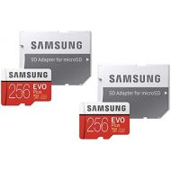 Samsung 256GB EVO Plus Class 10 UHS-I microSDXC U3 Adapter (MB-MC256GA) (2 Pack)